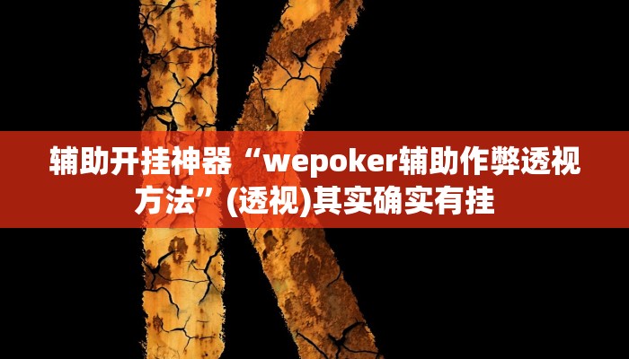 辅助开挂神器“wepoker辅助作弊透视方法”(透视)其实确实有挂 辅助开挂神器“wepoker辅助作弊透视方法”(透视)其实确实有挂