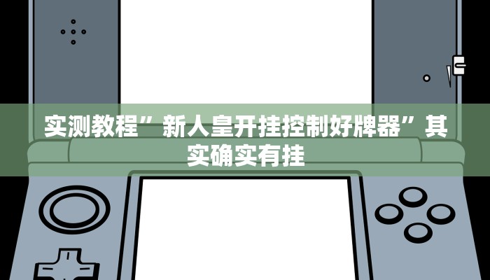 实测教程”新人皇开挂控制好牌器”其实确实有挂